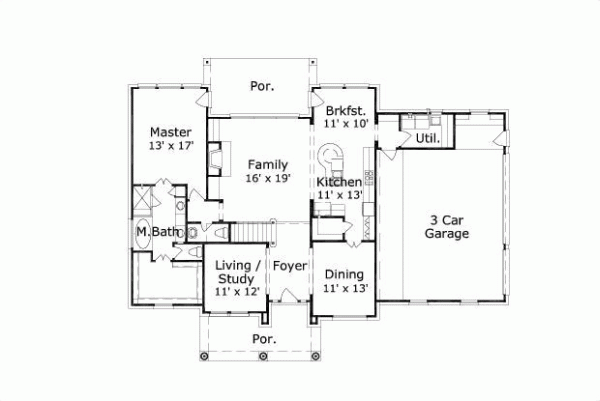 Main Floor Plan: 19-698