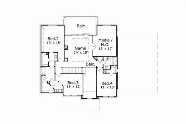 Upper/Second Floor Plan: 19-698