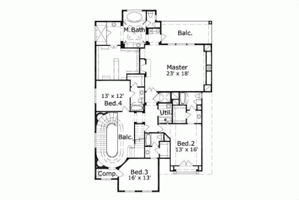 Upper/Second Floor Plan: 19-699