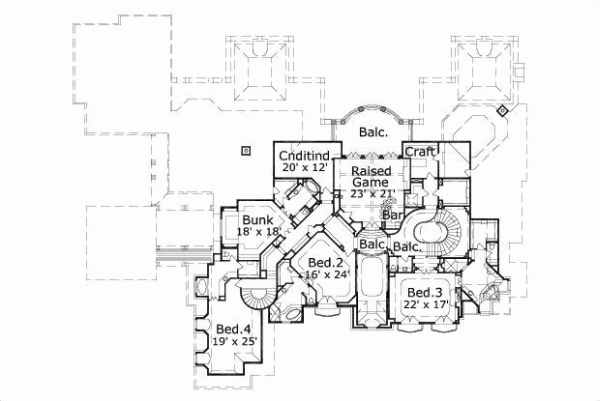 Upper/Second Floor Plan: 19-701