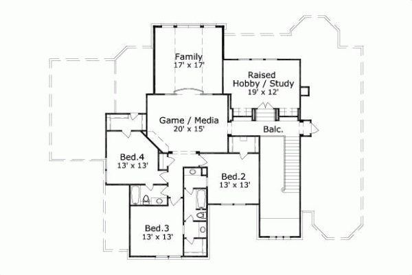 Upper/Second Floor Plan: 19-703