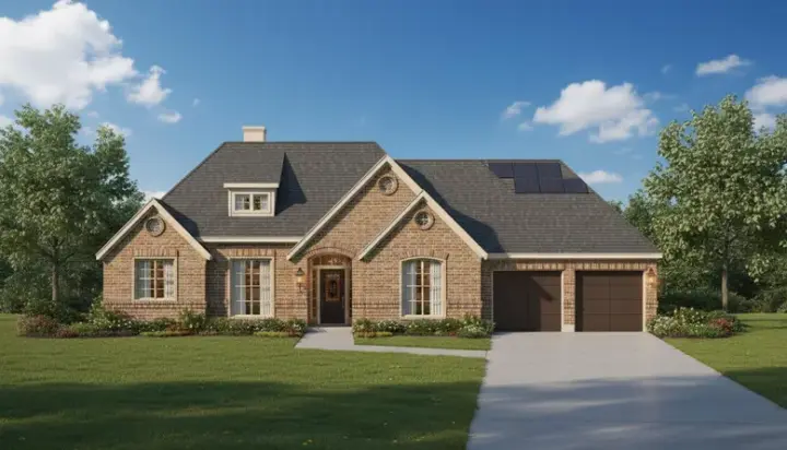 Traditional house plans 19-705 - front exterior, 2,747 sq ft, 3 bed, 2 bath house plans | Monster House Plans