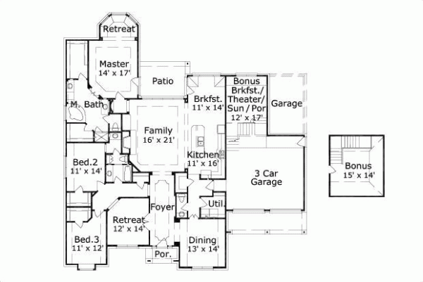 Main Floor Plan: 19-707