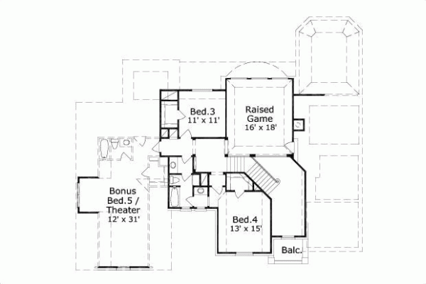 Upper/Second Floor Plan: 19-711