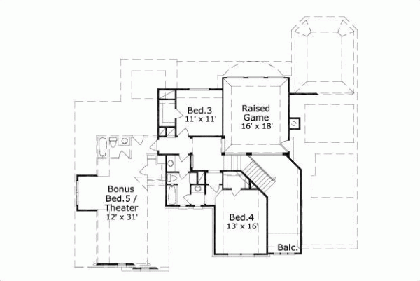 Upper/Second Floor Plan: 19-712