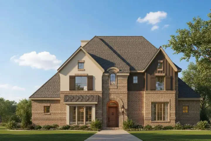 Traditional house plans 19-715 - front exterior, 3,566 sq ft, 4 bed, 3 bath house plans | Monster House Plans