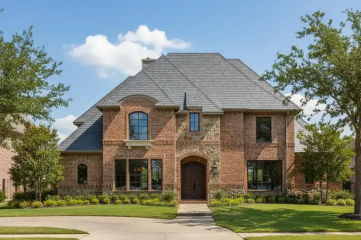 French Country house plans 19-716 - front exterior, 3,566 sq ft, 4 bed, 3 bath house plans | Monster House Plans