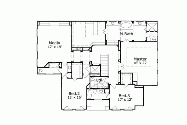 Upper/Second Floor Plan: 19-718