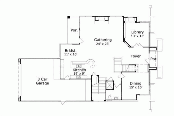 Main Floor Plan: 19-722