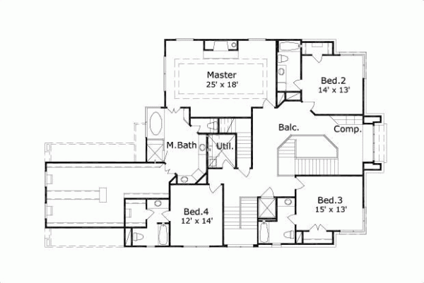 Upper/Second Floor Plan: 19-722