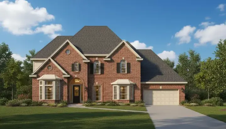 Traditional house plans 19-726 - front exterior, 4,525 sq ft, 5 bed, 4 bath house plans | Monster House Plans