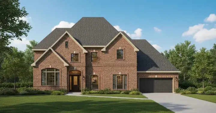 Traditional house plans 19-727 - front exterior, 4,525 sq ft, 5 bed, 4 bath house plans | Monster House Plans