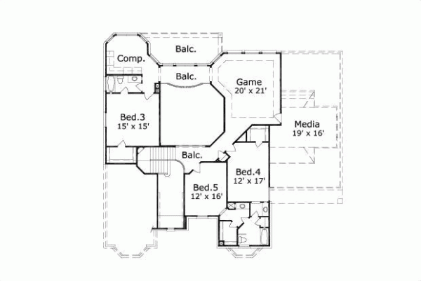 Upper/Second Floor Plan: 19-727