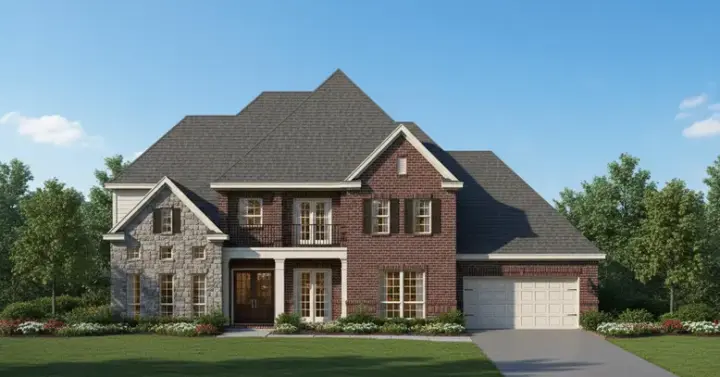 Traditional house plans 19-731 - front exterior, 4,525 sq ft, 5 bed, 4 bath house plans | Monster House Plans