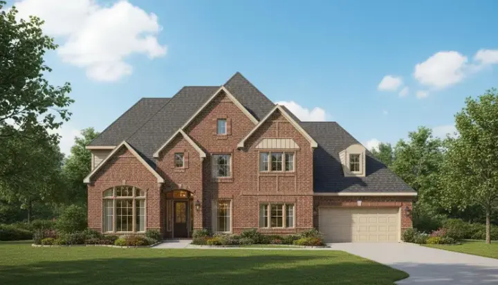 Traditional house plans 19-733 - front exterior, 4,525 sq ft, 5 bed, 4 bath house plans | Monster House Plans