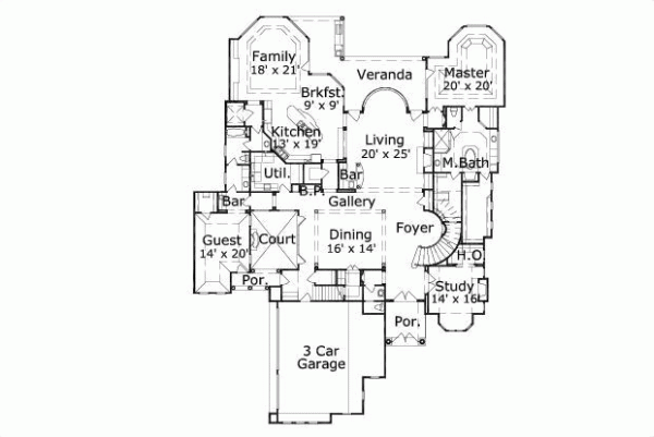 Main Floor Plan: 19-740