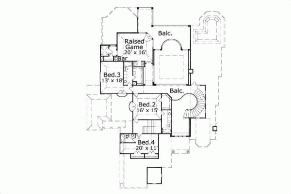 Upper/Second Floor Plan: 19-740