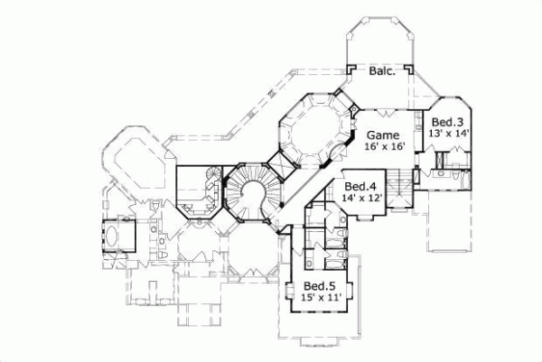 Upper/Second Floor Plan: 19-742