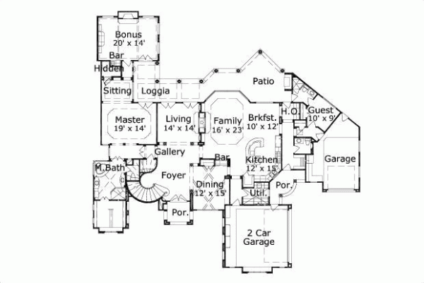 Main Floor Plan: 19-744