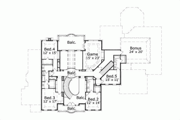 Upper/Second Floor Plan: 19-746