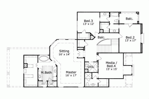 Upper/Second Floor Plan: 19-747