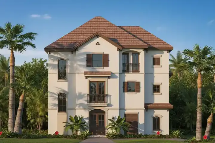 Coastal house plans 19-750 - front exterior, 2,791 sq ft, 4 bed, 3 bath house plans | Monster House Plans