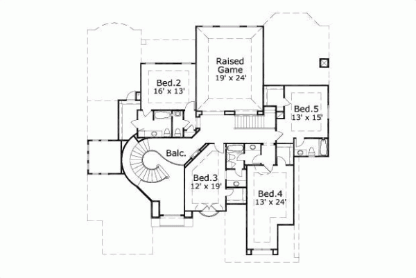 Upper/Second Floor Plan: 19-752