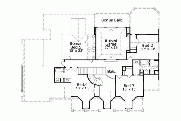 Upper/Second Floor Plan: 19-754