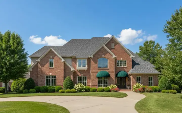 Traditional house plans 19-757 - front exterior, 4,214 sq ft, 4 bed, 3 bath house plans | Monster House Plans