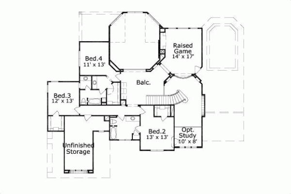 Upper/Second Floor Plan: 19-758