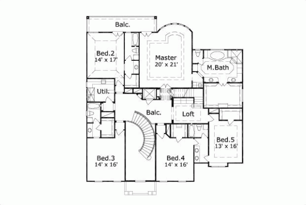 Upper/Second Floor Plan: 19-760