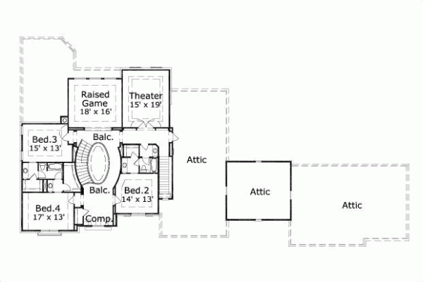 Upper/Second Floor Plan: 19-764