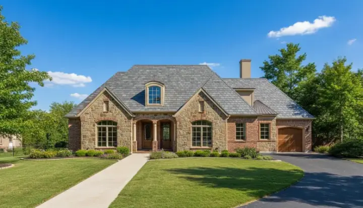 French Country house plans 19-769 - front exterior, 2,857 sq ft, 3 bed, 3 bath house plans | Monster House Plans