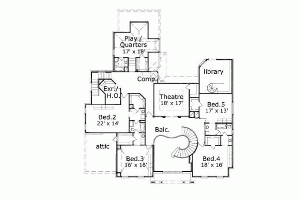 Upper/Second Floor Plan: 19-772