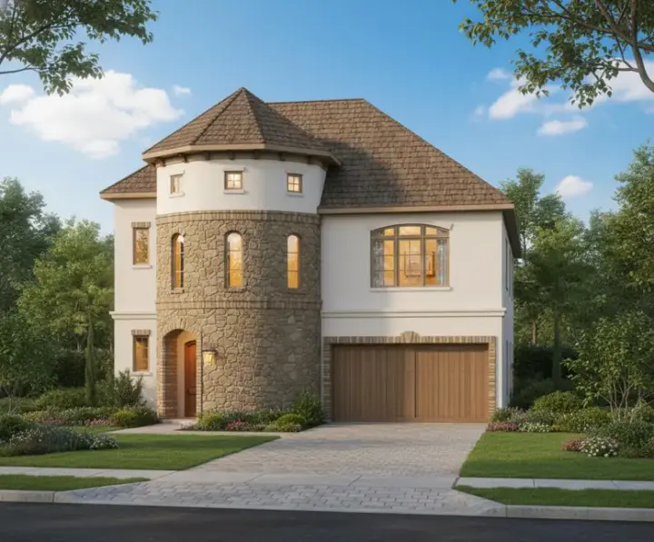 Mediterranean house plans 19-780 - front exterior, 3,015 sq ft, 4 bed, 3 bath house plans | Monster House Plans