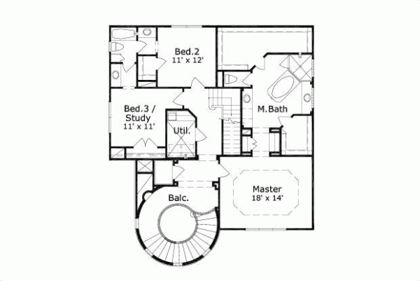 Upper/Second Floor Plan: 19-780