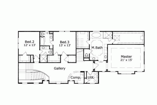 Upper/Second Floor Plan: 19-781