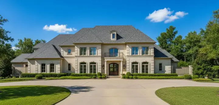 Traditional house plans 19-782 - front exterior, 7,336 sq ft, 5 bed, 5 bath house plans | Monster House Plans