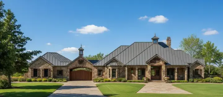 Traditional house plans 19-810 - front exterior, 4,115 sq ft, 4 bed, 3 bath house plans | Monster House Plans