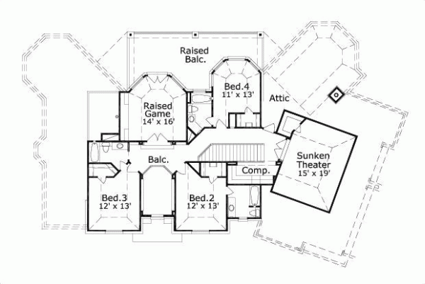 Upper/Second Floor Plan: 19-812