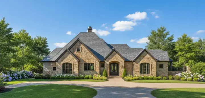 Traditional house plans 19-814 - front exterior, 3,340 sq ft, 3 bed, 3 bath house plans | Monster House Plans