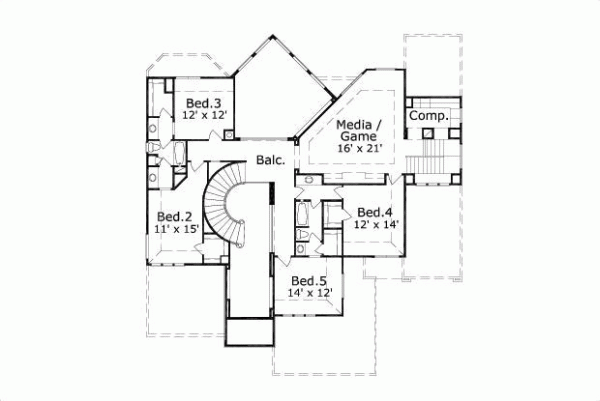 Upper/Second Floor Plan: 19-820