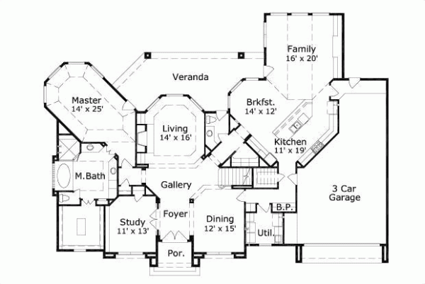 Main Floor Plan: 19-822