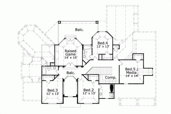 Upper/Second Floor Plan: 19-822