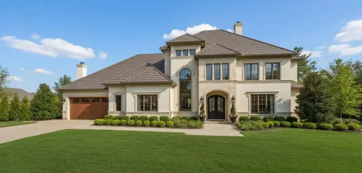 Mediterranean house plans 19-825 - front exterior, 4,485 sq ft, 4 bed, 3 bath house plans | Monster House Plans