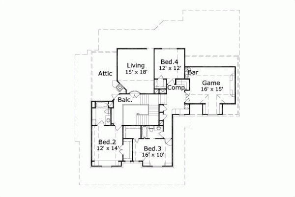 Upper/Second Floor Plan: 19-832