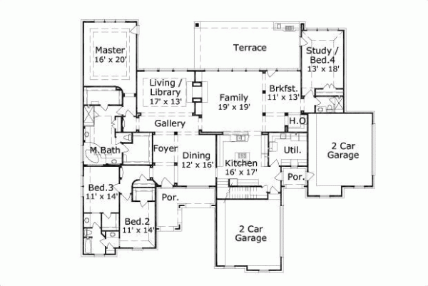 Main Floor Plan: 19-834