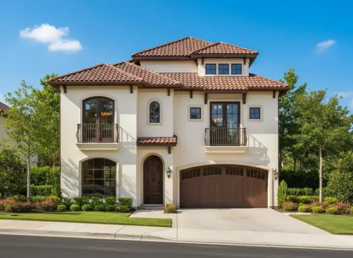 Mediterranean house plans 19-838 - front exterior, 3,719 sq ft, 4 bed, 3 bath house plans | Monster House Plans