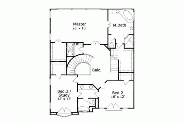 Upper/Second Floor Plan: 19-838