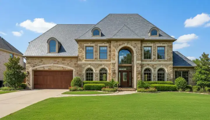 European house plans 19-839 - front exterior, 4,029 sq ft, 5 bed, 3 bath house plans | Monster House Plans